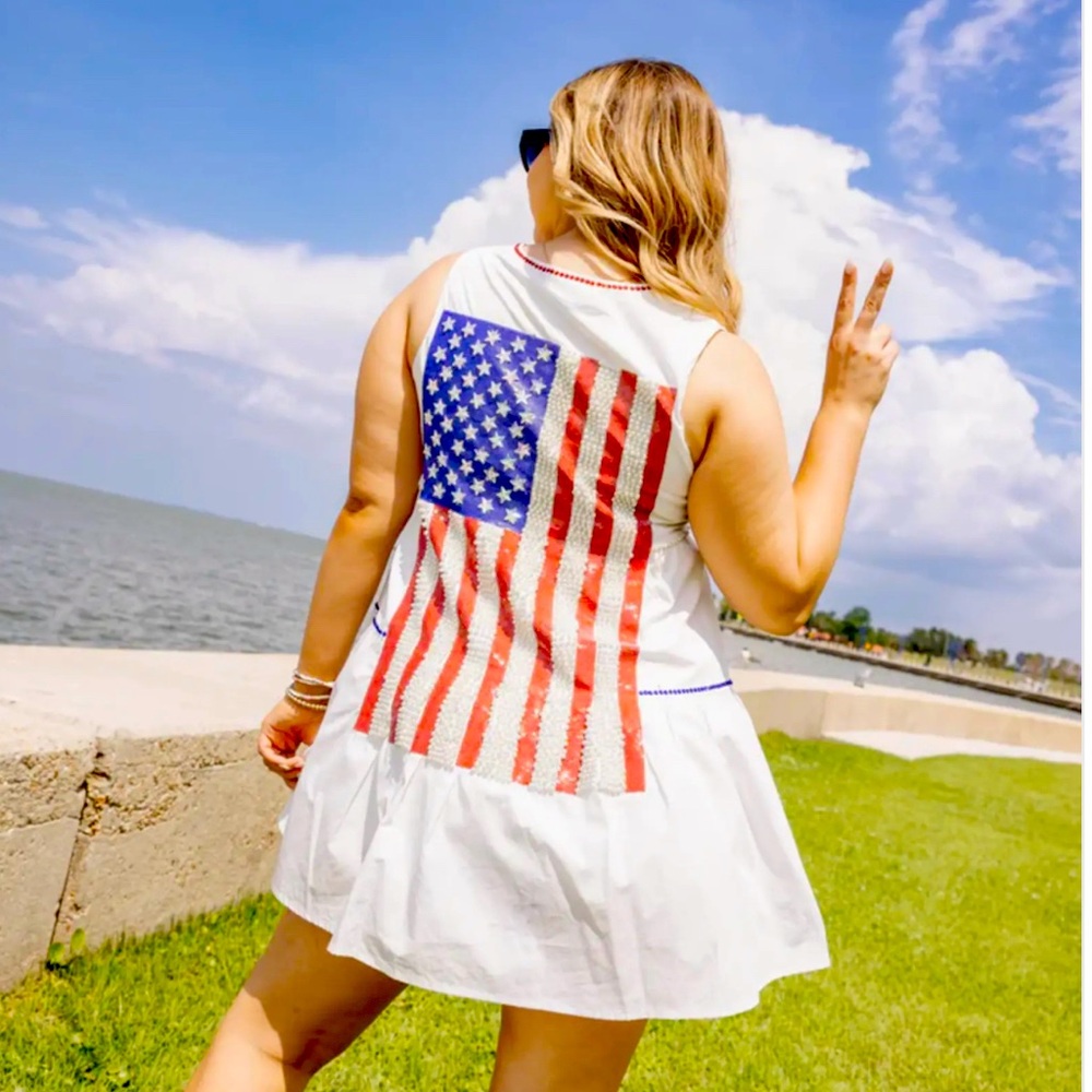 Queen of Sparkles Flag Dress 🇺🇸 Size Large